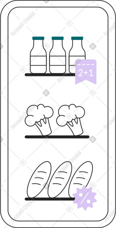 Mobile shopping app PNG, SVG