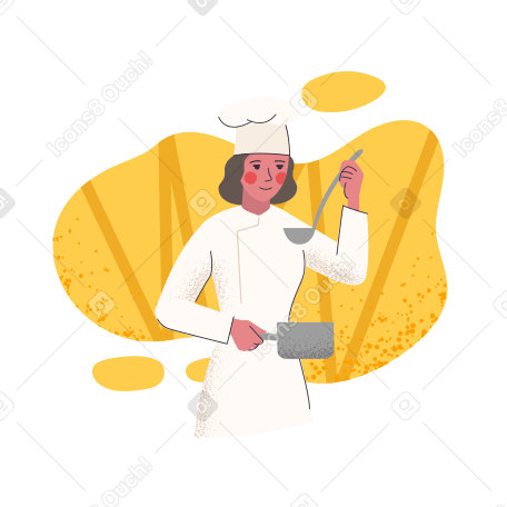 A cook Illustration in PNG, SVG