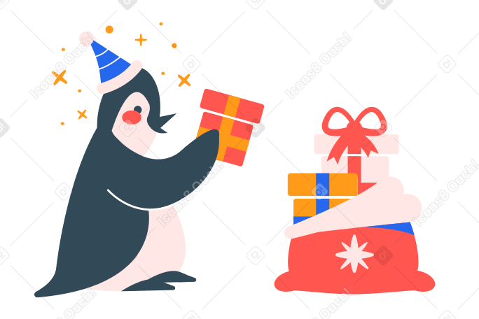 Christmas gifts Illustration in PNG, SVG