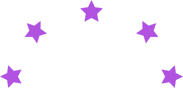 five stars in semicircle PNG, SVG