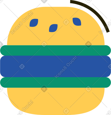 汉堡包 PNG, SVG