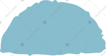 Blue semicircle PNG, SVG