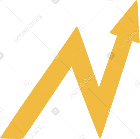 yellow arrow Illustration in PNG, SVG