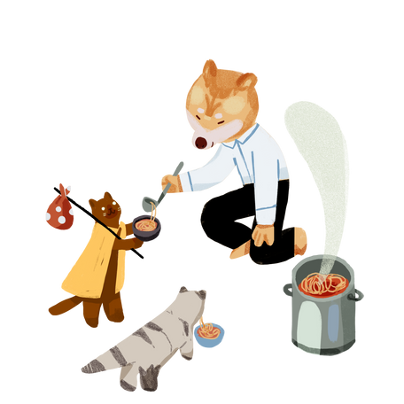 Charity Illustration in PNG, SVG