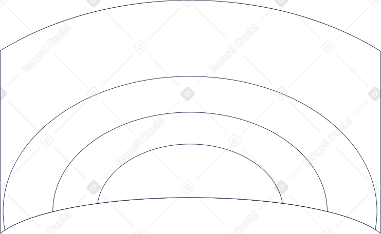 Космическая линия пейзажа в PNG, SVG