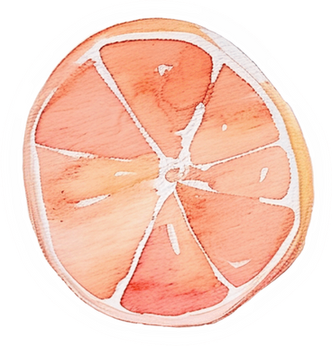 Нарезанный грейпфрут в PNG, SVG
