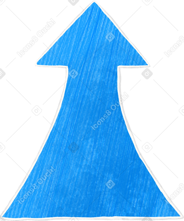 big blue arrow PNG, SVG