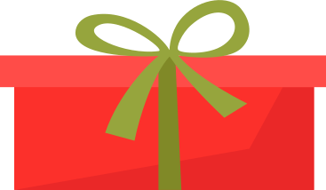 red gift PNG, SVG