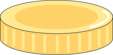 gold big round coin PNG, SVG