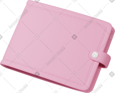 Pink wallet PNG, SVG