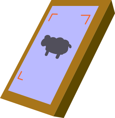 tablet with sheep PNG, SVG