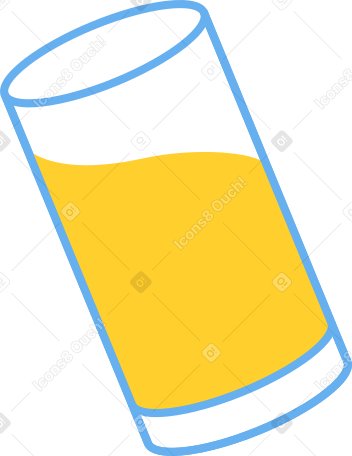 glass of juice Illustration in PNG, SVG