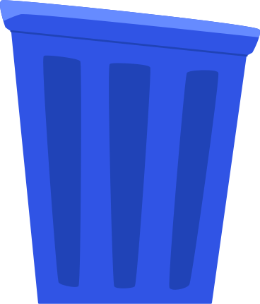 trash can PNG, SVG
