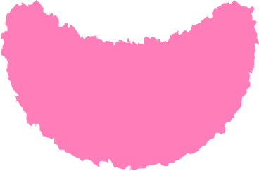 Crescent pink PNG, SVG