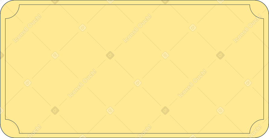 yellow card PNG, SVG