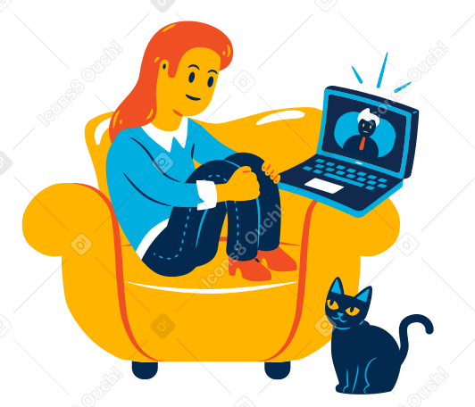 Meeting from home PNG, SVG