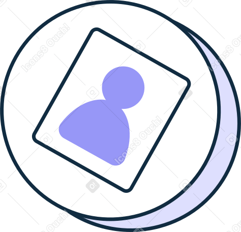 avatar button Illustration in PNG, SVG
