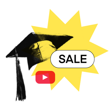 Online courses sale PNG, SVG