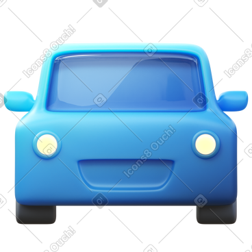 蓝色汽车 PNG, SVG