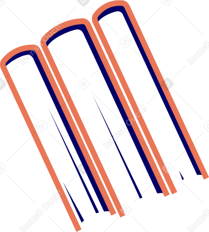stack of three books Illustration in PNG, SVG