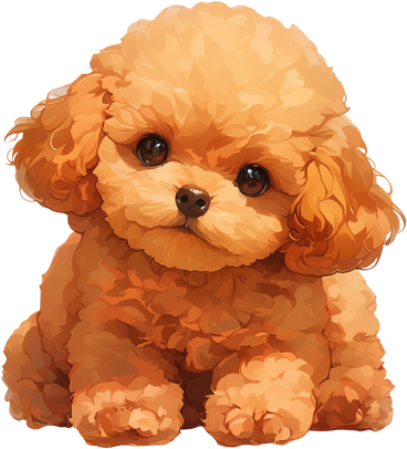 Brown cute puppy PNG, SVG