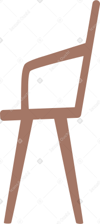 Chaise marron PNG, SVG