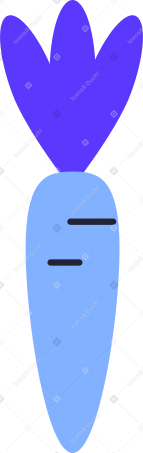 파란 당근 PNG, SVG