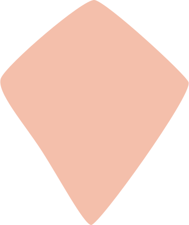 Pink kite shape PNG、SVG