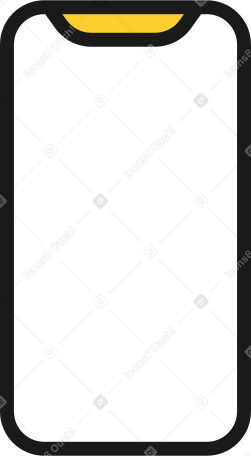 small smartphone Illustration in PNG, SVG
