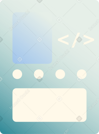 popup with code Illustration in PNG, SVG