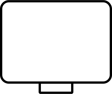 white computer monitor PNG, SVG