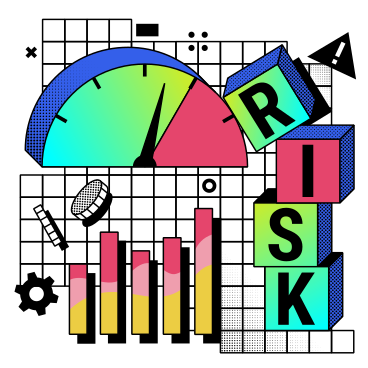 Risk management KPI and metrics PNG, SVG