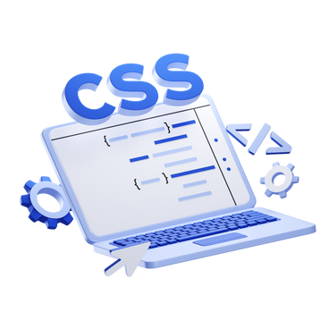 Lettering css and laptop with program code text PNG, SVG