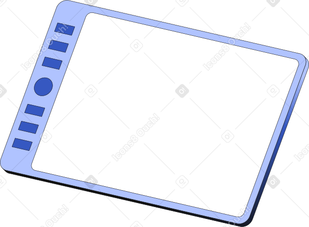 drawing tablet with screen Illustration in PNG, SVG
