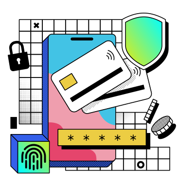 Online-banking-sicherheit mit passwortverifizierung PNG, SVG