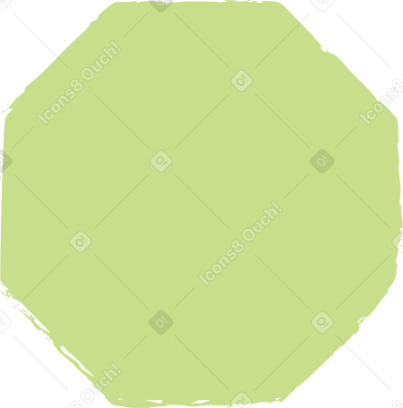 light green octagon PNG, SVG