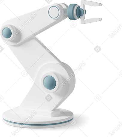 3D robot hand PNG, SVG