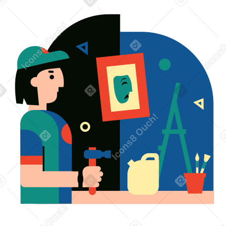 Repairs Illustration in PNG, SVG
