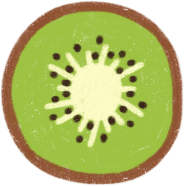 Kiwi half в PNG, SVG