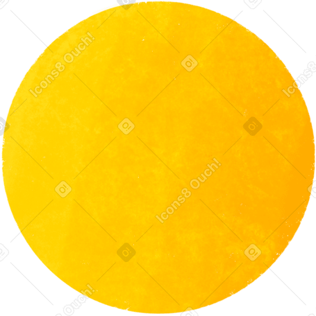 yellow decorative circle Illustration in PNG, SVG