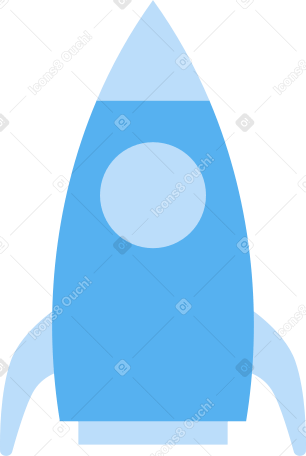 маленькая ракета в PNG, SVG
