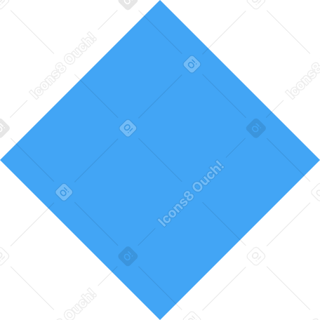 rhombus blue Illustration in PNG, SVG