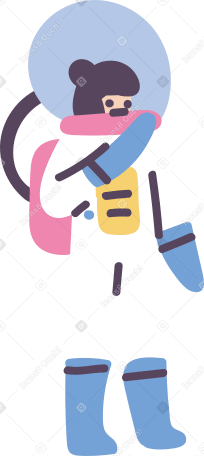 astronaut Illustration in PNG, SVG