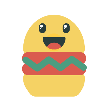 Happy burger with face smiling PNG, SVG