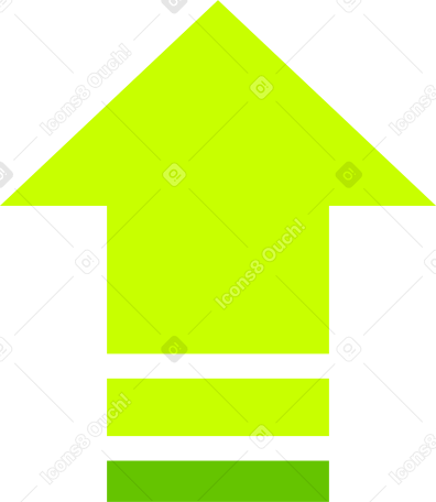 green up arrow PNG, SVG