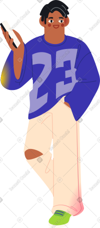 男人边走边举手打电话 PNG, SVG