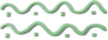 Wavy green lines with dots PNG, SVG