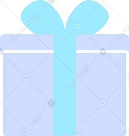 подарочная коробка в PNG, SVG
