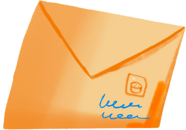 envelope with inscriptions PNG, SVG