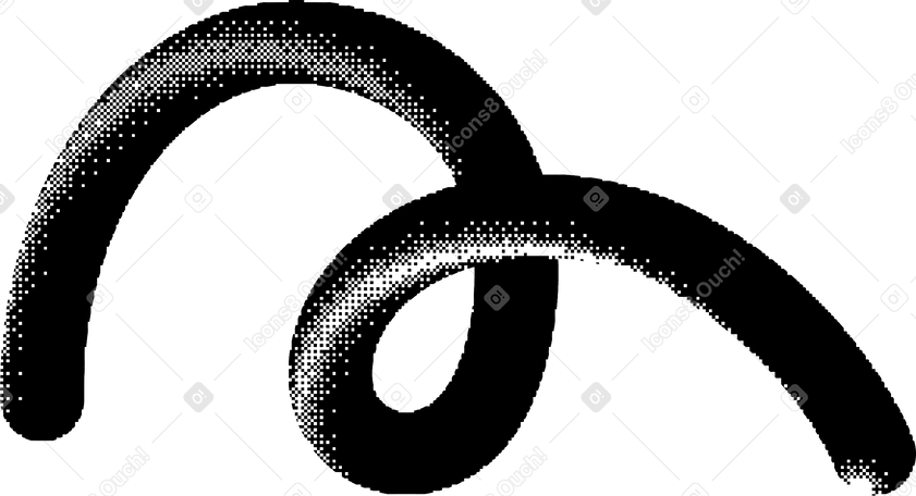 黑色曲线 PNG, SVG